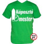 autós póló kúposztó mester zöld