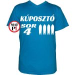 autós póló kúposztó sor 4 vkék