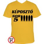 autós póló kúposztó sor 5 citrom