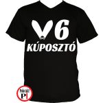 autós póló kúposztó v6 fekete
