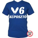 autós póló kúposztó v6 kék