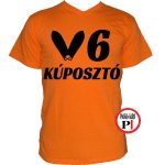 autós póló kúposztó v6 narancs