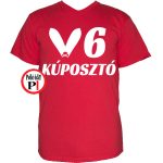 autós póló kúposztó v6 piros