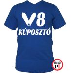 autós póló kúposztó v8 kék