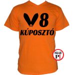 autós póló kúposztó v8 narancs