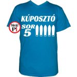 autós póló kúposztó sor 5 vkék