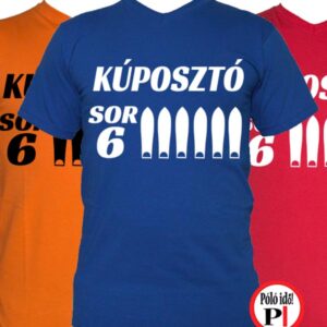 autós póló sor 6 kúposztó