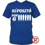 autós póló sor 6 kúposztó kék