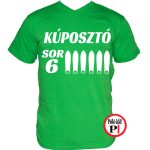 autós póló sor 6 kúposztó zöld