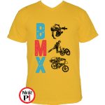 biciklis póló bmx citrom