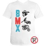 biciklis póló bmx fehér