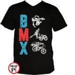 biciklis póló bmx fekete