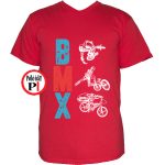 biciklis póló bmx piros