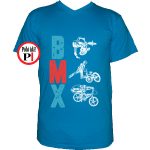 biciklis póló bmx vkék