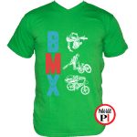 biciklis póló bmx zöld