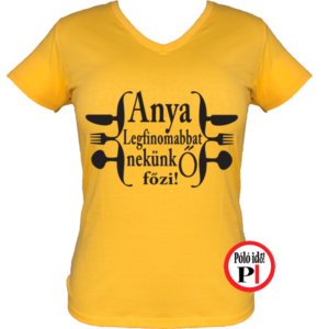 családi póló anya főz