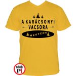 Férfi a karácsonyi vacsora mestere póló citrom