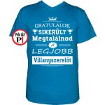gratulálok villanyszerelő póló vkék