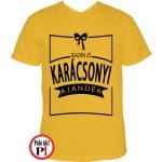 Férfi igazán jó karácsonyi ajándék póló citrom