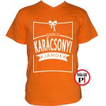 Férfi igazán jó karácsonyi ajándék póló narancs