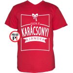 Férfi igazán jó karácsonyi ajándék póló piros