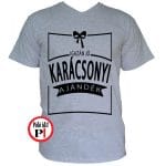 Férfi igazán jó karácsonyi ajándék póló szürke