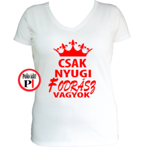 fodrász póló csak nyugi fehér