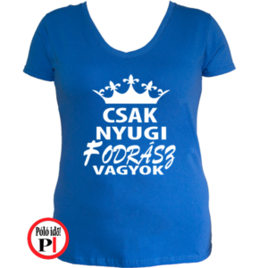 fodrász póló csak nyugi kék