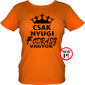 fodrász póló csak nyugi piros