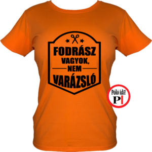 fodrász póló fodrász vagyok piros