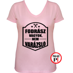 fodrász póló fodrász vagyok pink