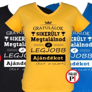 gratulálok ajándék szülinapi póló női