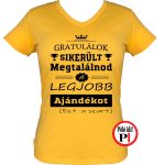 gratulálok ajándék szülinapi póló női citrom