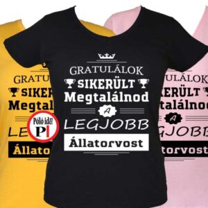 gratulálok állatorvos póló női
