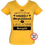 gratulálok anya póló női citrom