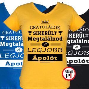 gratulálok ápoló póló női