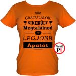 gratulálok ápoló póló női narancs