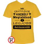 gratulálok autószerelő póló citrom