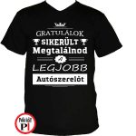 gratulálok autószerelő póló fekete
