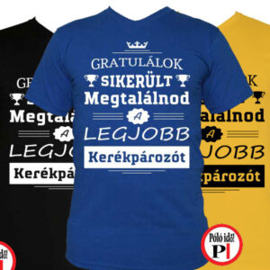 gratulálok biciklis póló