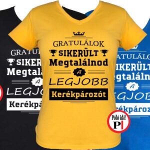 gratulálok biciklis póló női