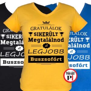gratulálok búszsofőr póló női