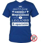gratulálok e-sport póló kék