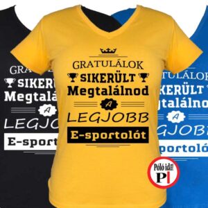 gratulálok e-sport póló női
