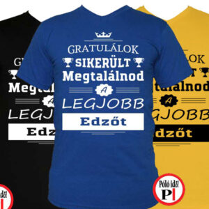 gratulálok edző póló