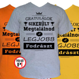 gratulálok fodrász póló
