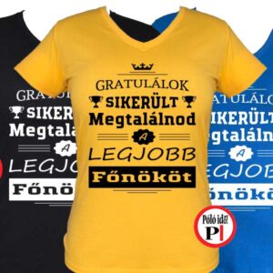 gratulálok főnök póló női