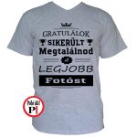 gratulálok fotós póló szürke