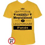 gratulálok futó póló citrom