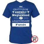 gratulálok futó póló kék